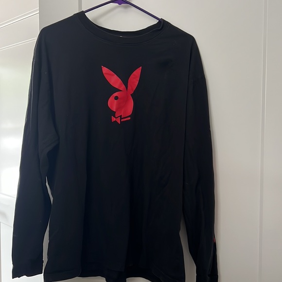 Playboy By PacSun Bunny Logo Tee in Black - Picture 2 of 5